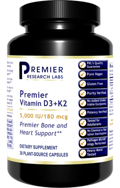 Premier Vitamin D3+K2 30 Capsules