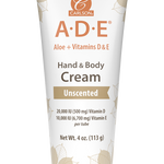 A.D.E Hand & Body Cream Unscented 4 oz