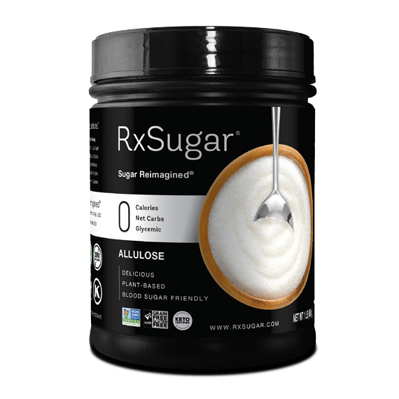 RxSugar® Allulose One Pound Canister 45 Servings