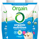 Vegan Organic Nutrition Shake Sweet Vanilla Bean 4 Pack