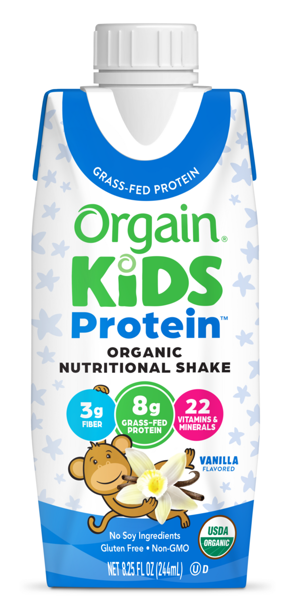 Kids Protein Organic Nutrition Shake Vanilla Single Serving Pack