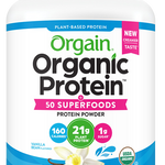 Organic Protein + Superfoods Protein Powder Plant Based Vanilla Bean 18 Servings