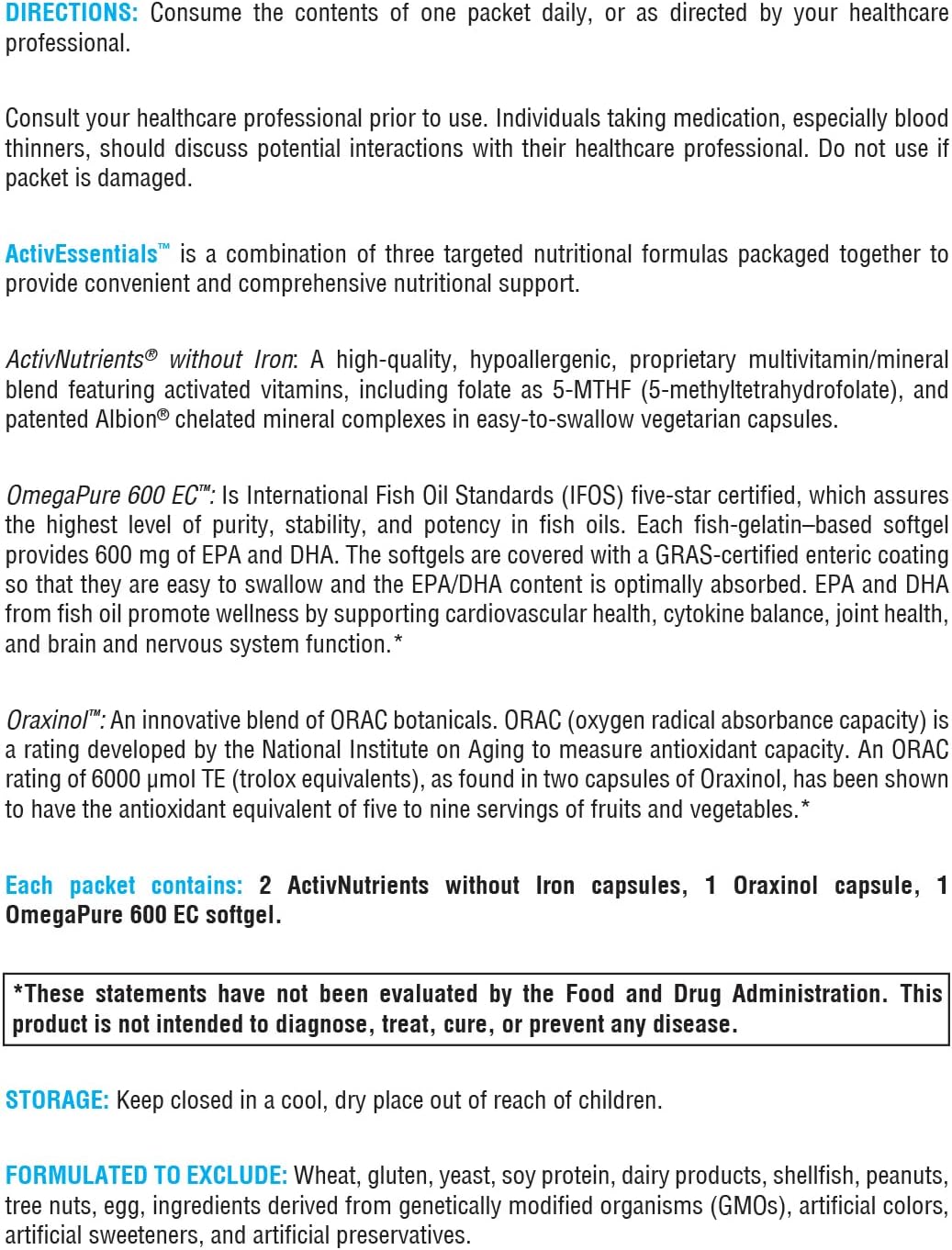 ActivEssentials™ 60 Packets