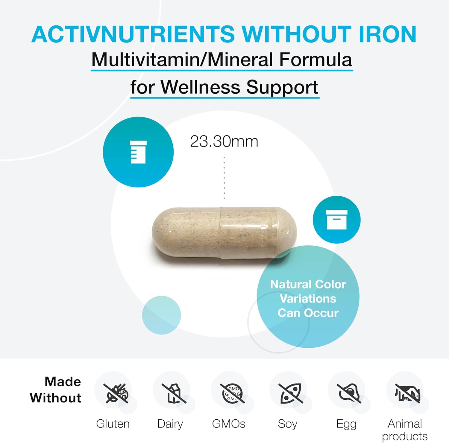 ActivNutrients® without Iron 120 Capsules