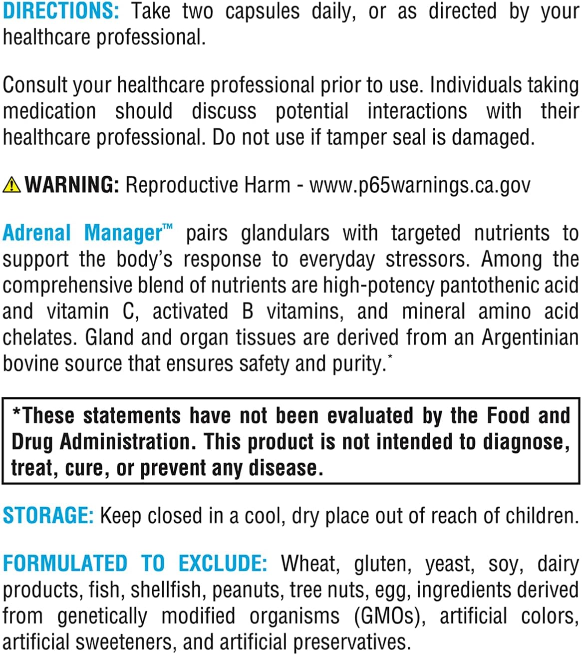 Adrenal Manager™ 120 Capsules