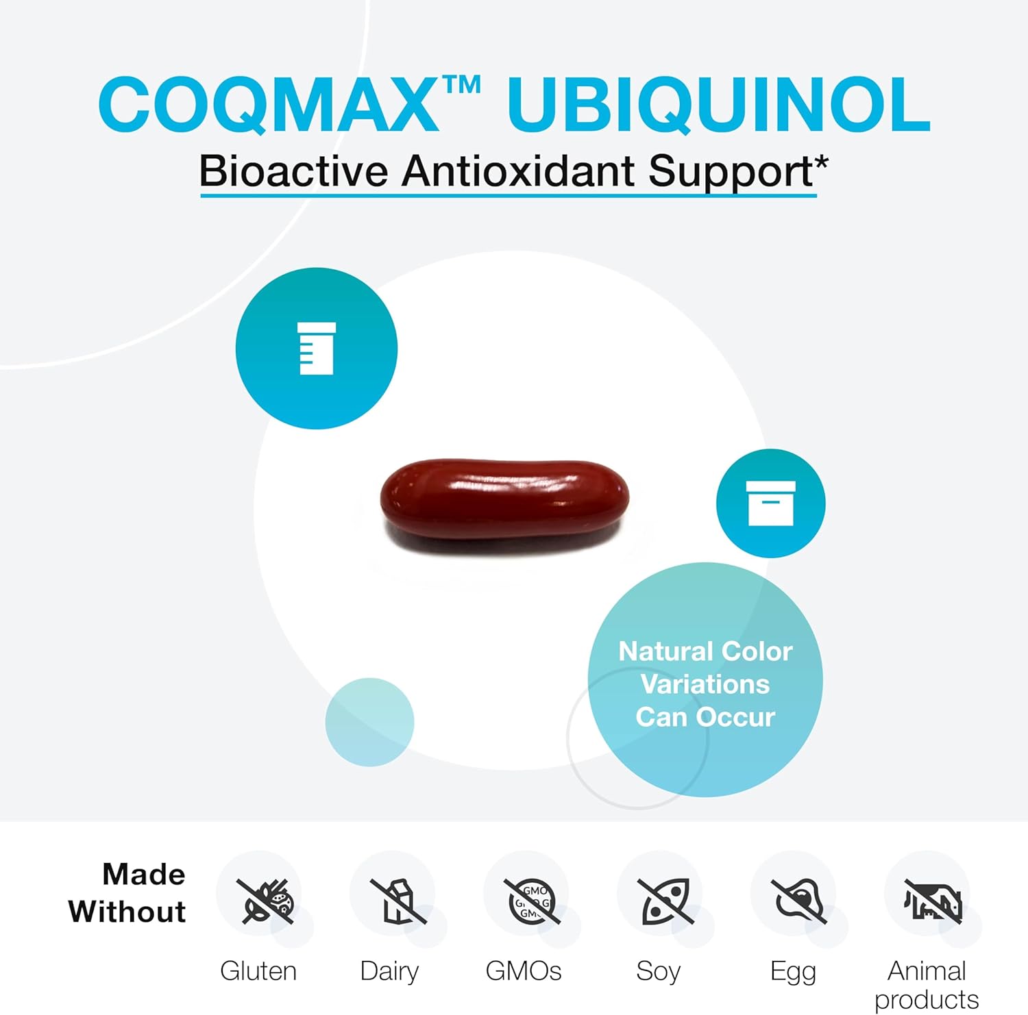 CoQmax™ Ubiquinol 60 Softgels