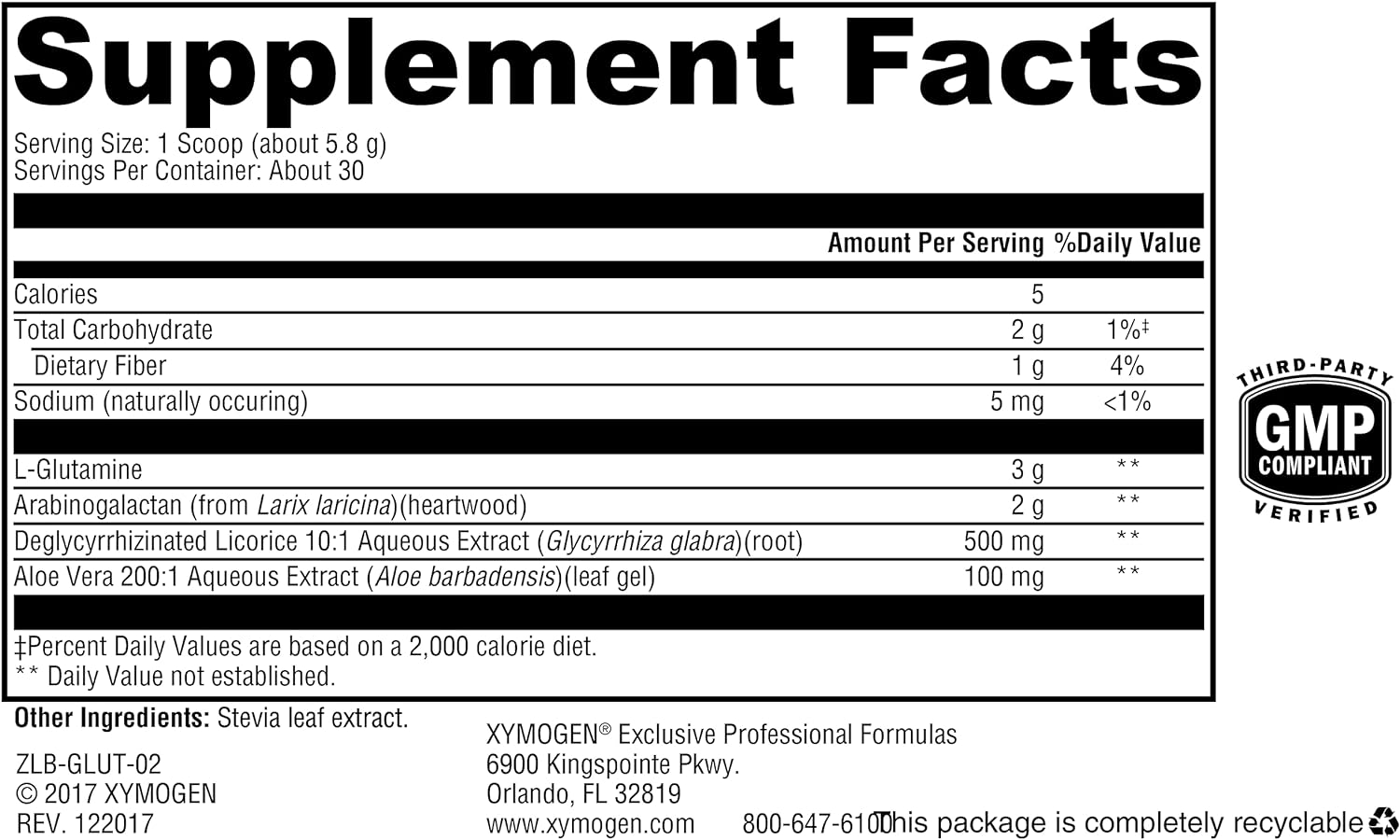 GlutAloeMine® 60 Servings