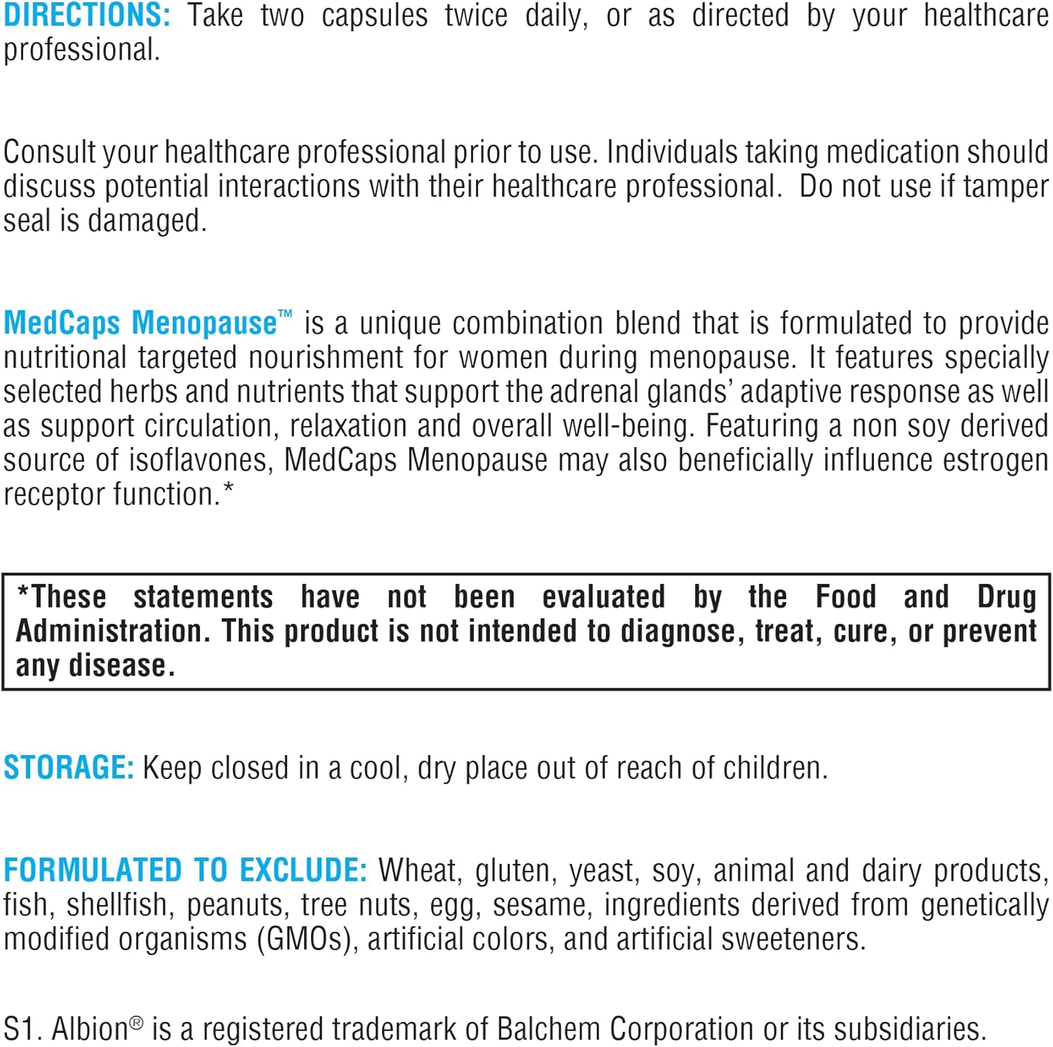 MedCaps Menopause™ 120 Capsules