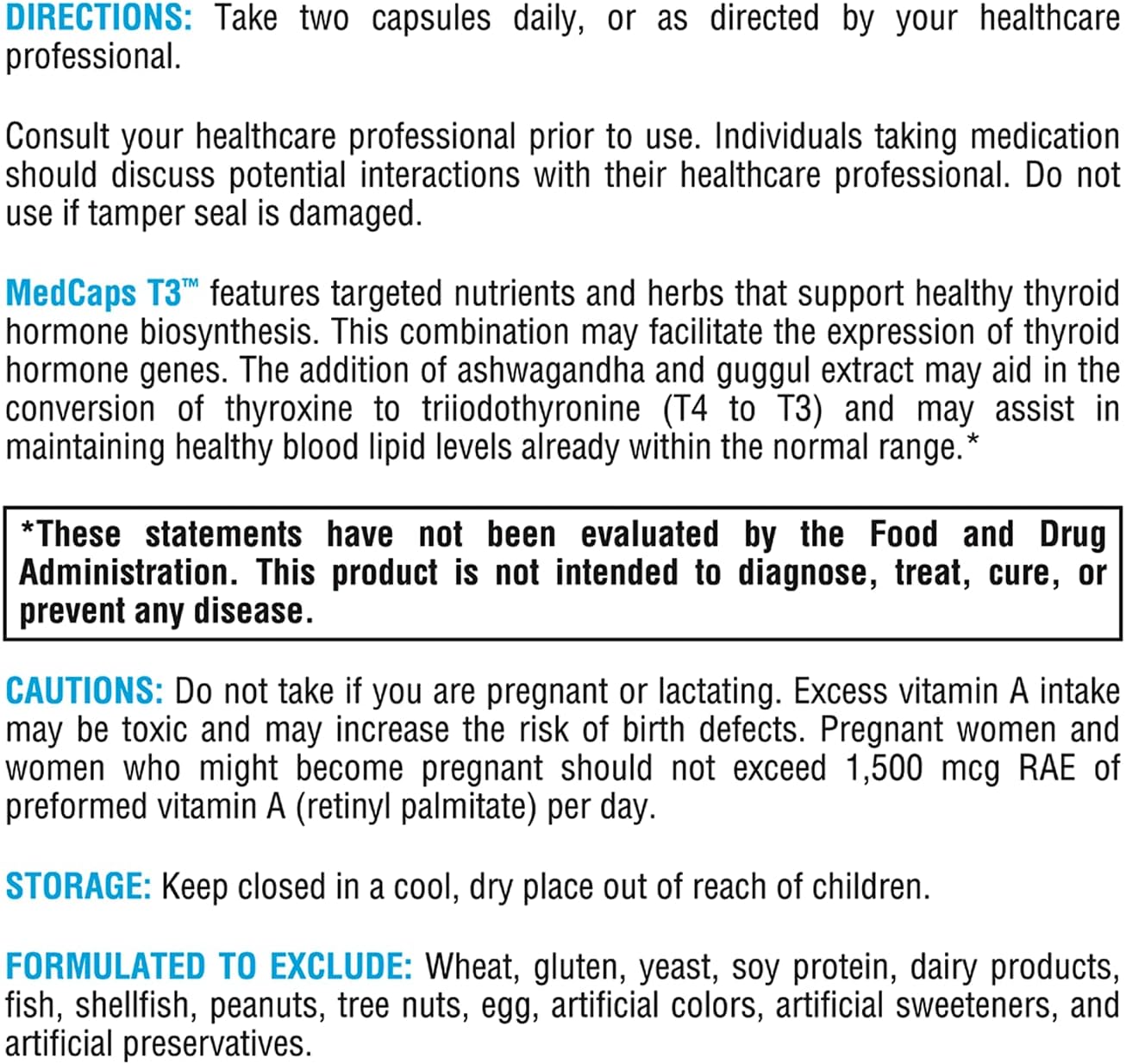 MedCaps T3™ 120 Capsules