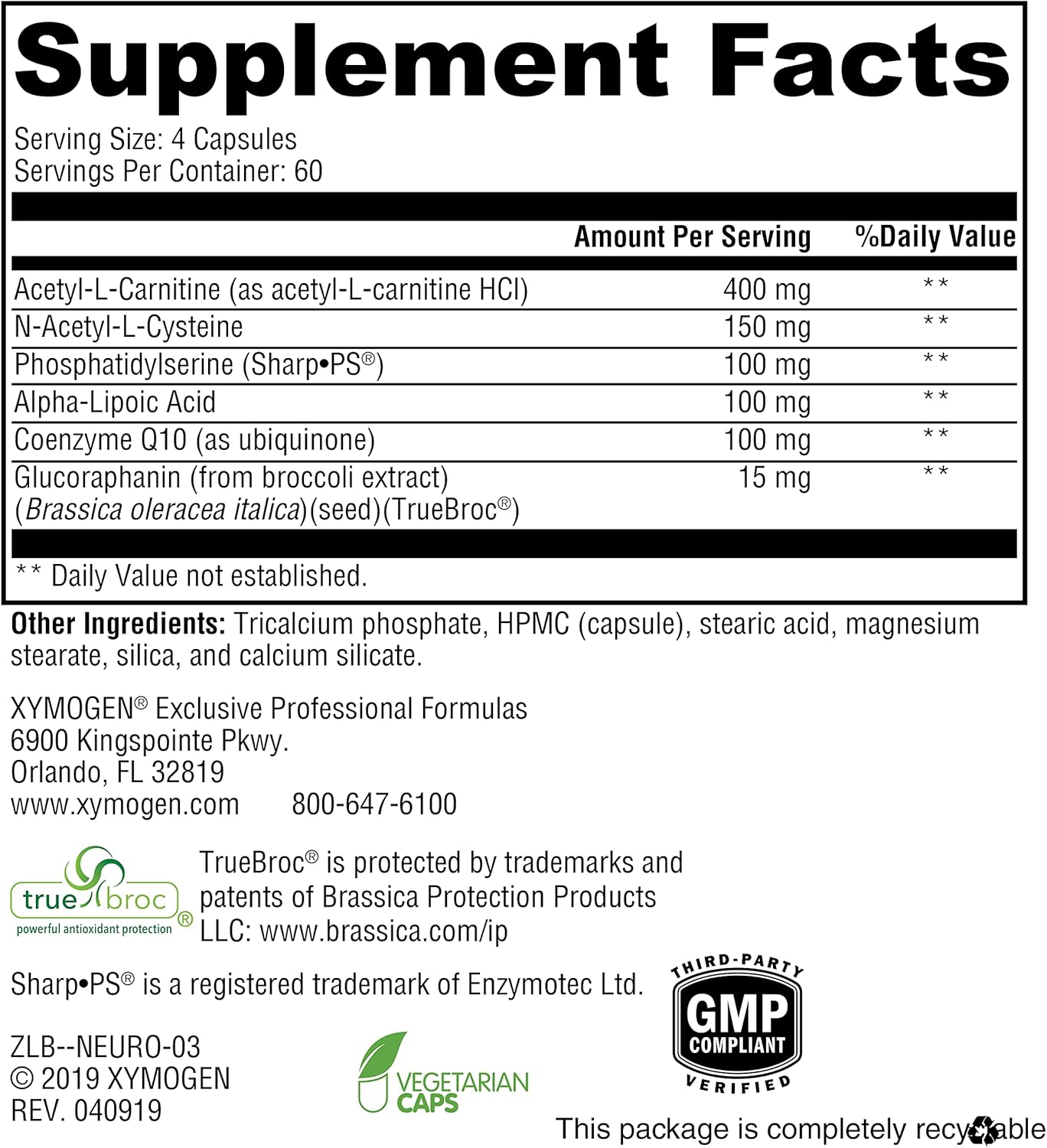 NeuroActives™ BrainSustain™ 240 Capsules