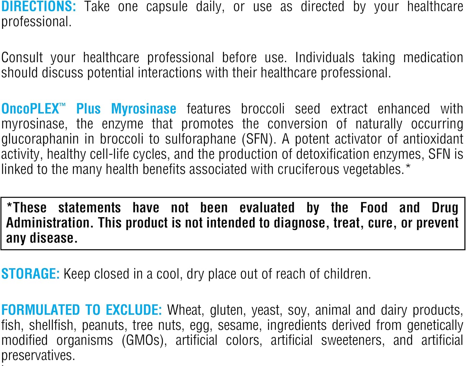 OncoPLEX™ Plus Myrosinase 30 Capsules