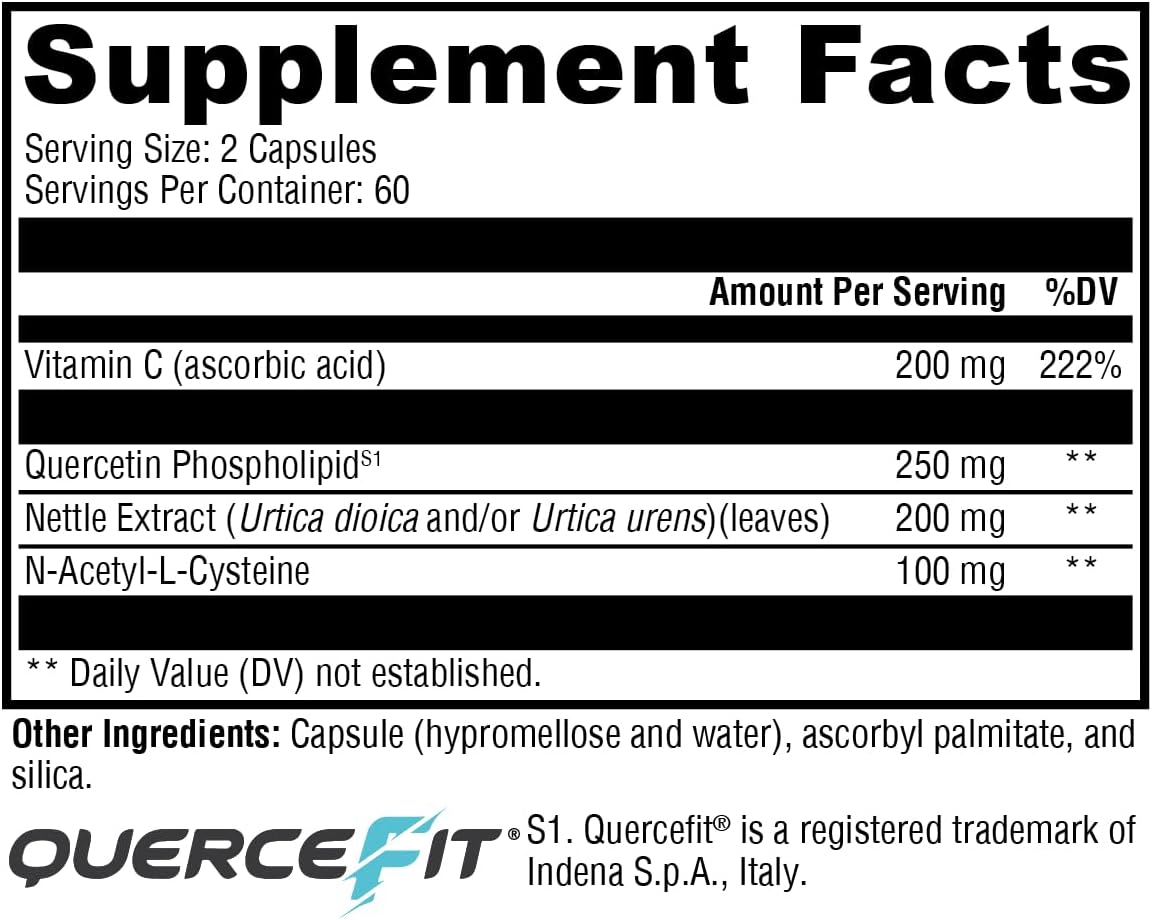 Quercetin 20× Plus 120 Capsules