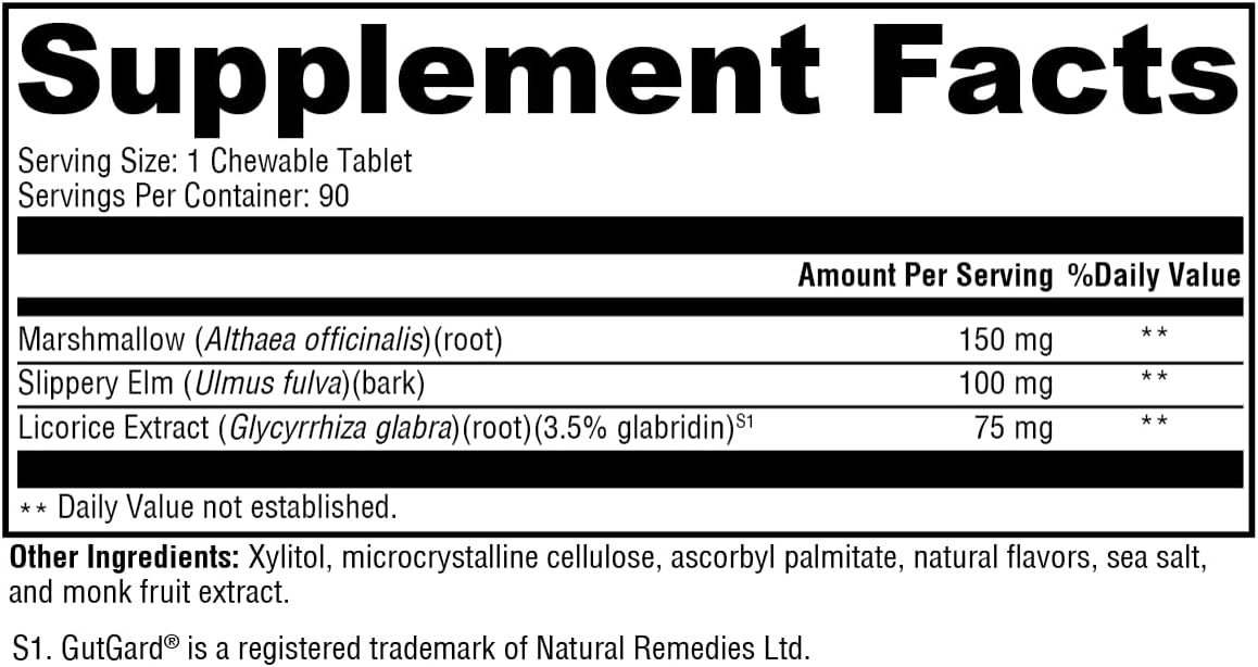 GI Soothe Chocolate 90 Tablets