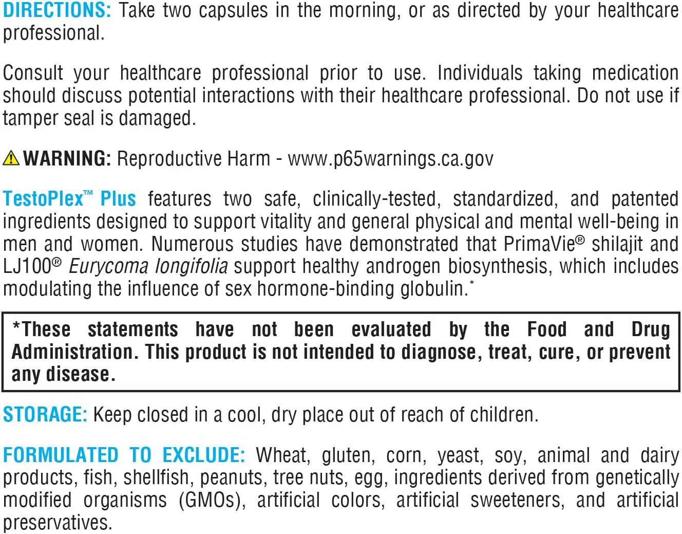 TestoPlex™ Plus 60 Capsules