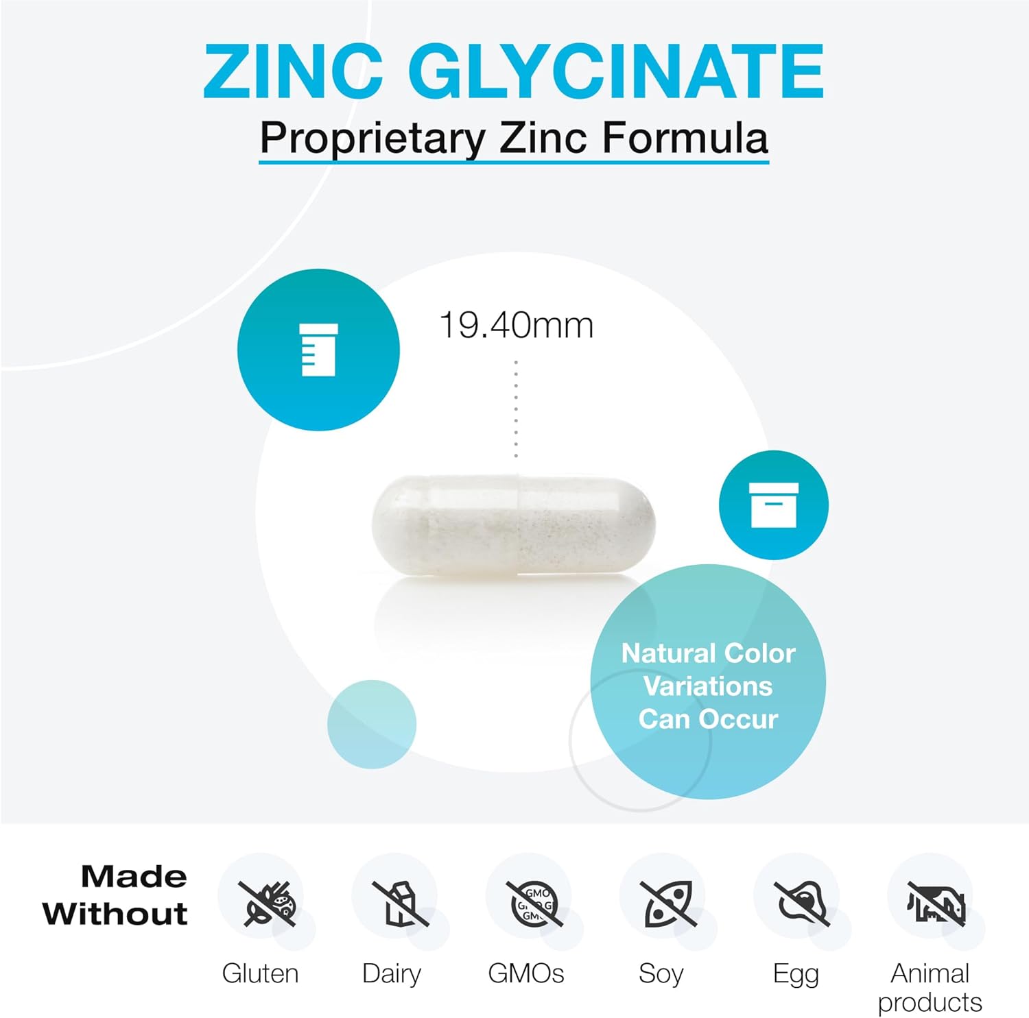 Zinc Glycinate 120 Capsules